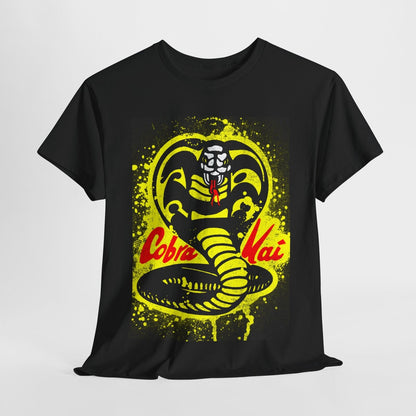 Cobra Kai Unisex T-Shirt - Graphic Tee with Iconic Cobra Logo for All Genders