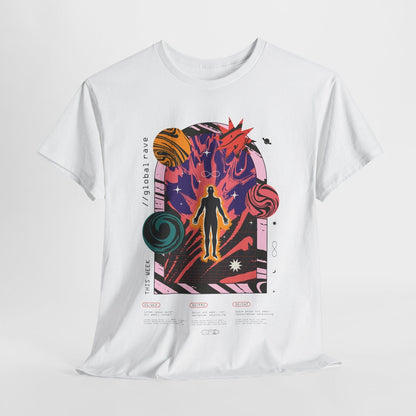 Cosmic Vibes T-Shirt: Psychedelic Abstract Rave Art for Music Lovers & Dreamers