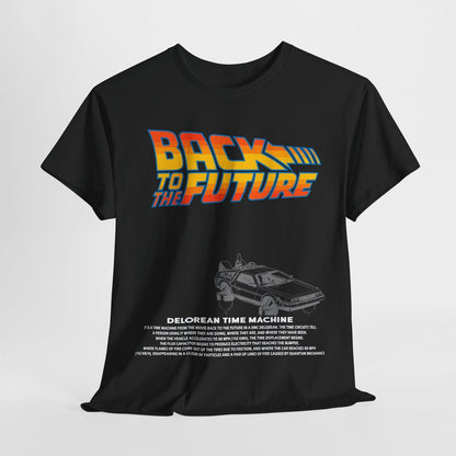 Epic DeLorean Time Machine T-Shirt: Back to the Future Graphic Design Magic!