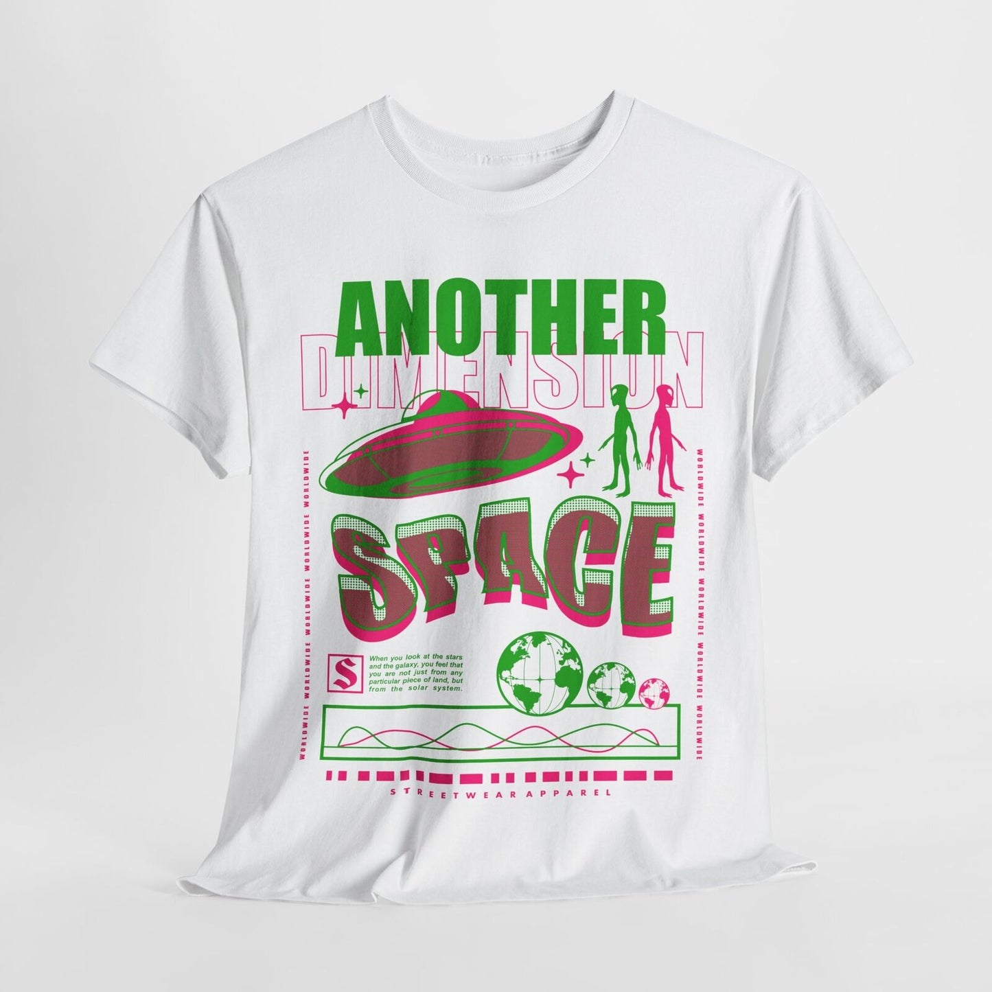 Another Dimension Space Men's T-Shirt: Bold Graphic Tee Trendy Streetwear Style