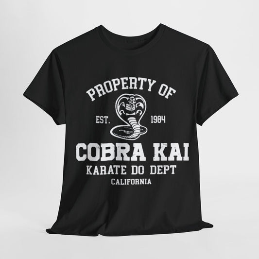 Cobra Kai Unisex T-Shirt with Eagle Fang Logo - Funny Graphic Cotton Tee
