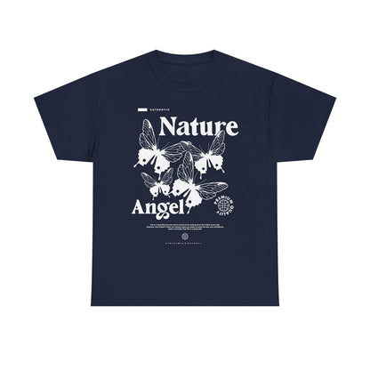 Nature Angel Men's T-Shirt Bold Graphic Design, Butterflies, Inspirational Quote