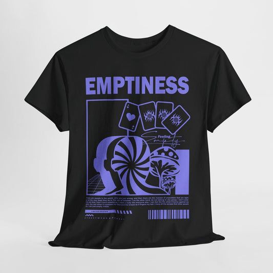 Emptiness Graphic T-Shirt with Psychedelic Patterns & Limited Edition Style