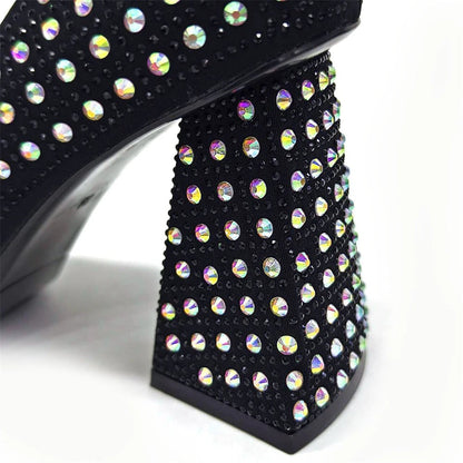 Elegant luxury women's yellow rhinestone pointed toe slingback pump, designed for parties and weddings, showcasing exquisite craftsmanship.