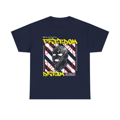 Bold Streetwear T-Shirt - Graffiti Style FREEDOM DREAM Graphic Limited Edition