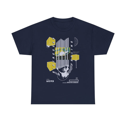 Stunning Graphic T-Shirt: Confinement Dreams - Stress & Feeling Design Art!