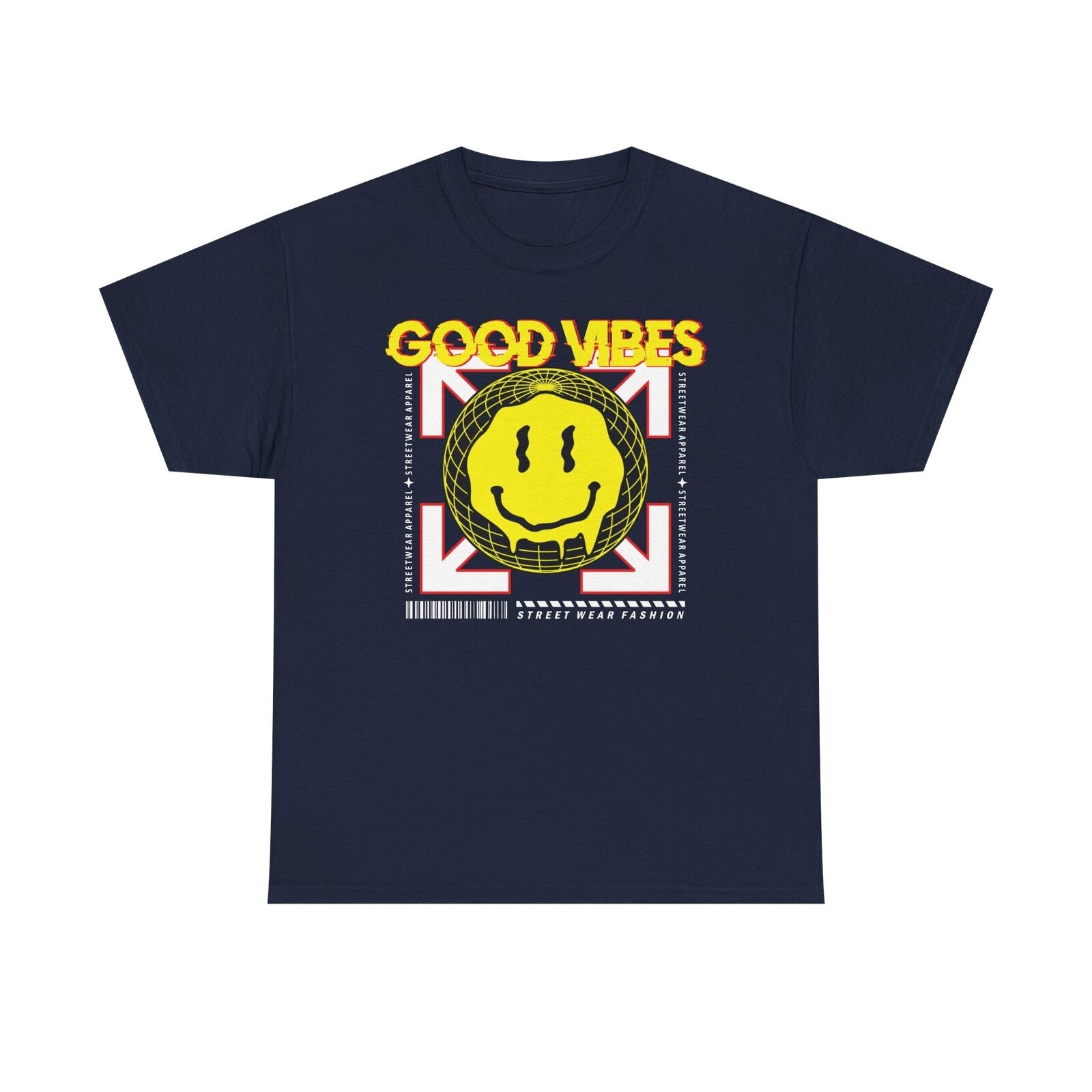 Good Vibes Streetwear T-Shirt with Exclusive Graphic Design Trendy Apparel Style