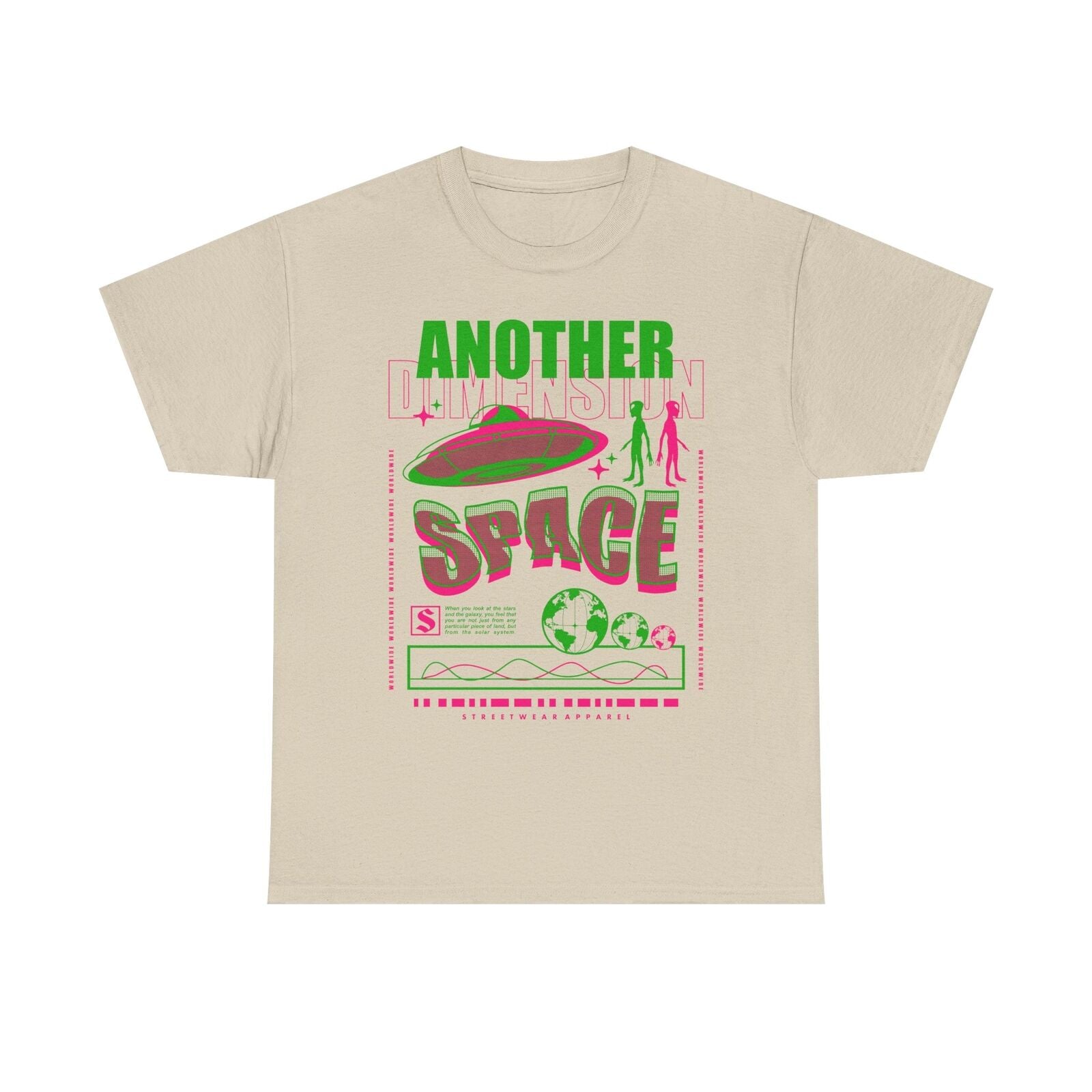 Another Dimension Space Men's T-Shirt: Bold Graphic Tee Trendy Streetwear Style