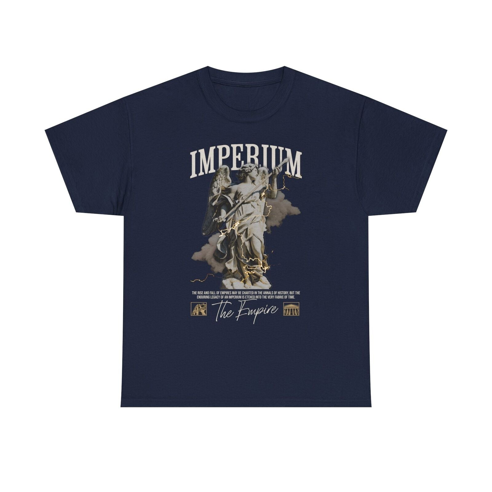 Men's T-Shirt with Winged Angel Graphic, Imperium, Legacy of Empires Artistry