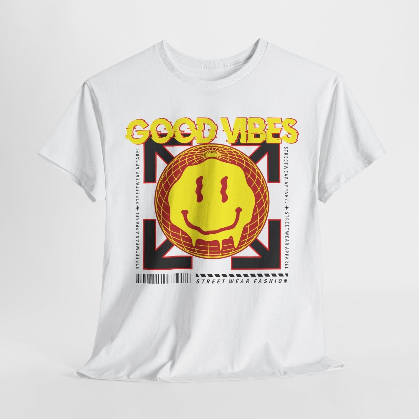 Good Vibes Streetwear T-Shirt with Exclusive Graphic Design Trendy Apparel Style