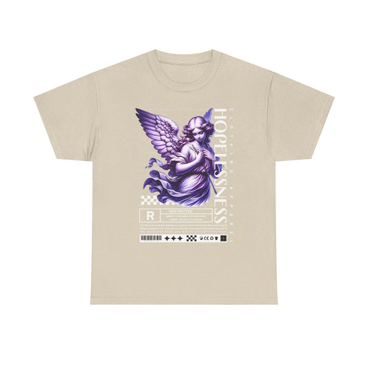 Mens T-Shirt Featuring Hopefulness Angel Design Inspired by Overcoming Struggles