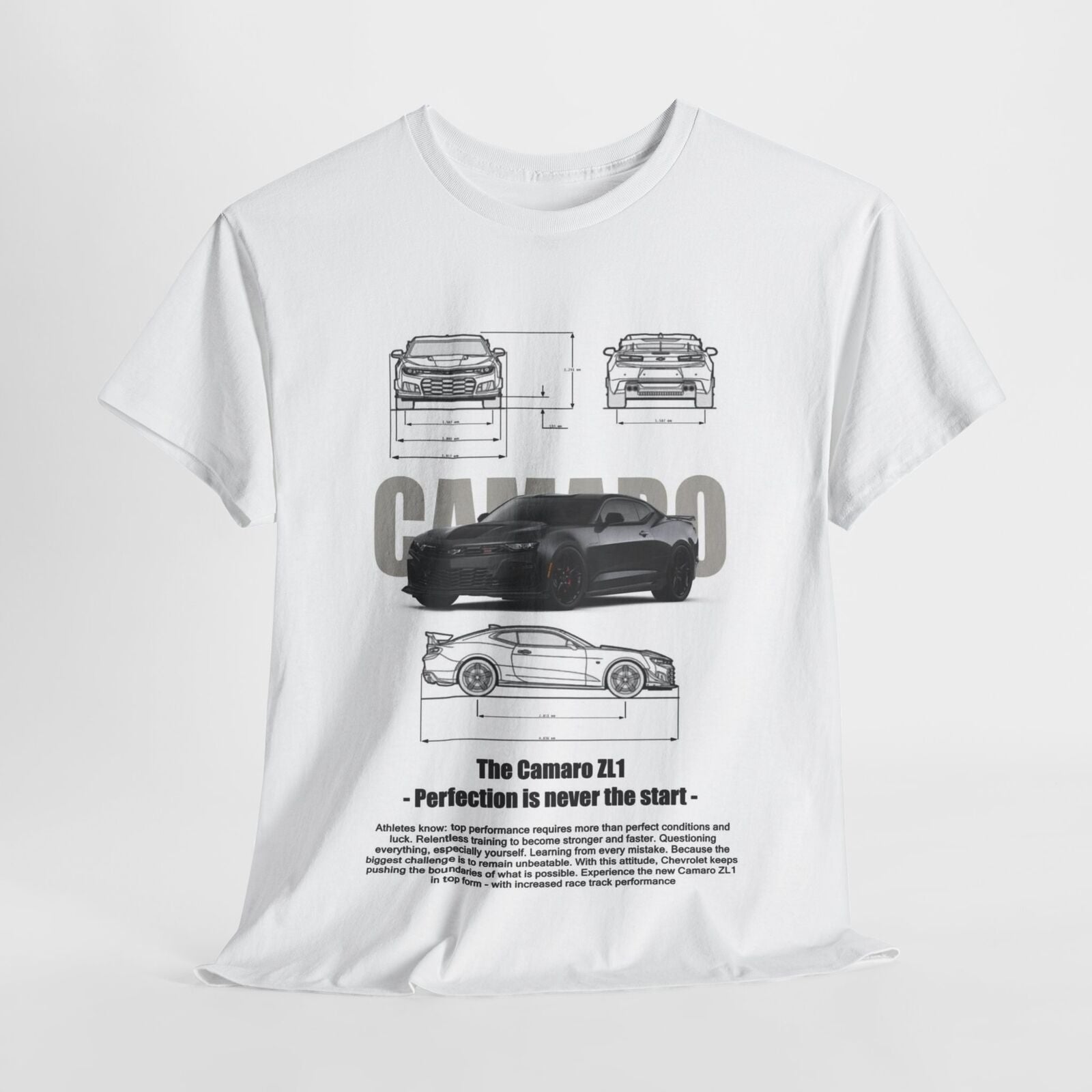 Chevrolet Camaro ZL1 Design Unisex T-Shirt for Men & Women Technical Apparel Tee