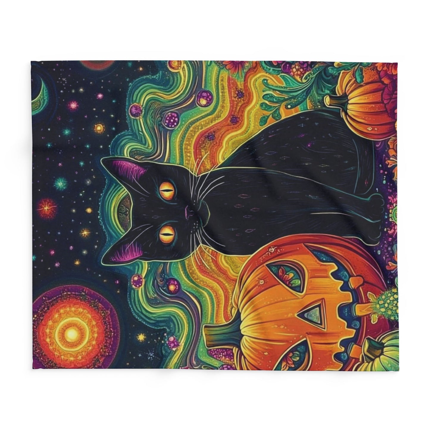 Decorative and Warm Halloween Spooky Arctic Fleece Blanket 3 Sizes