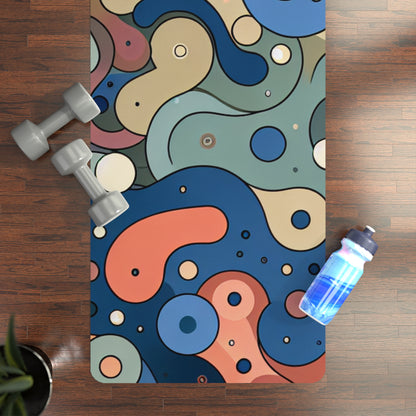 Elegant Vivienne Clairmont Yoga Mat from Dazzling Dreams Studio featuring a vibrant summer 2024 colour scheme, ideal for enhancing your yoga sessions with style.