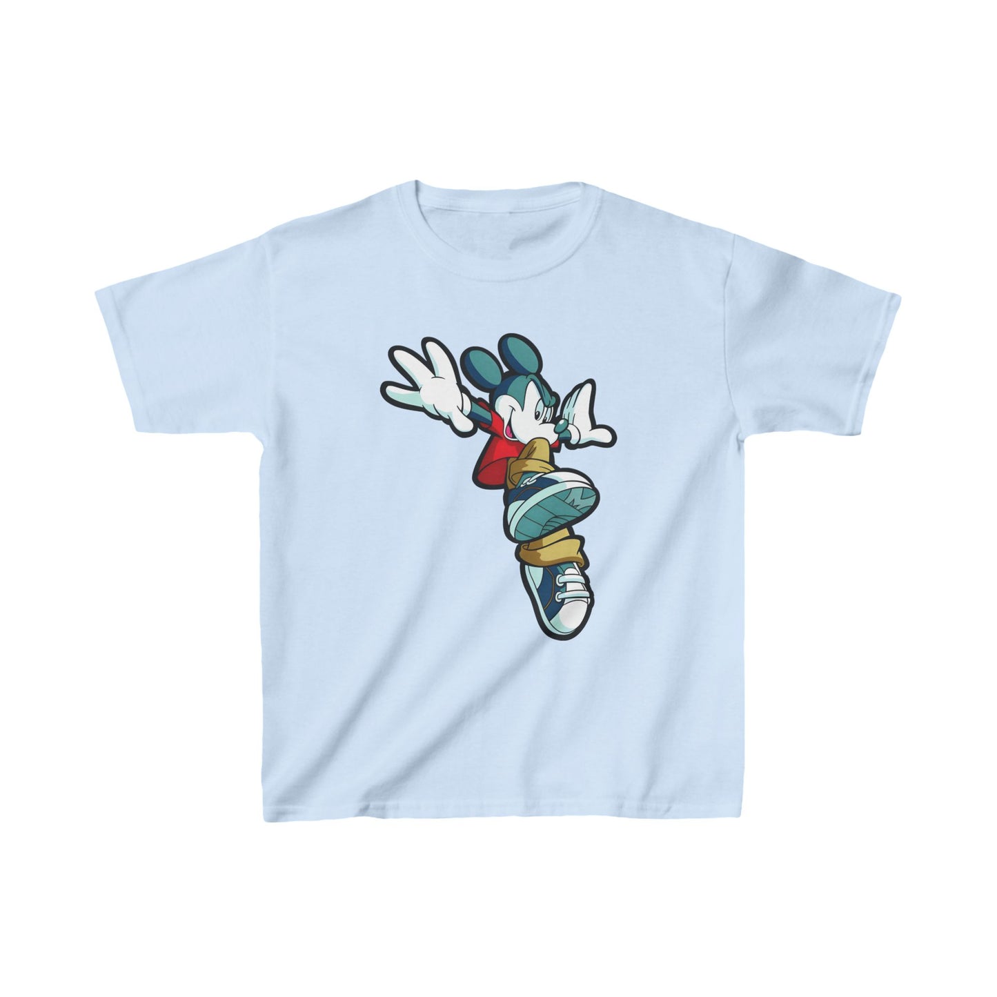 Unisex Kids Mickey Mouse Cotton T Shirt Tee Youths Childs