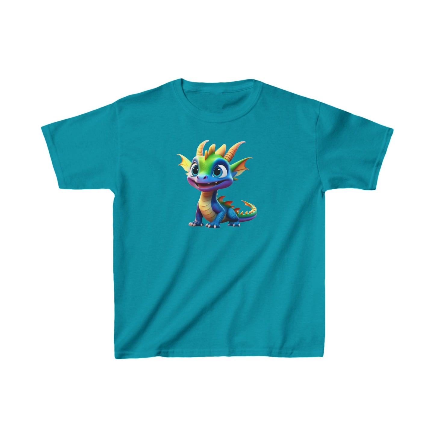 Kids Cute Dragon T shirt Heavy Cotton Tee 16 colors