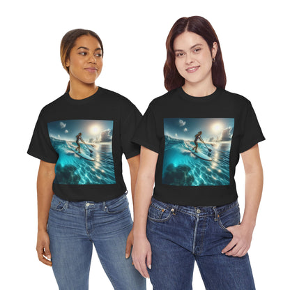 Dazzling Dreams Studio's Delightful Paddle Board T-Shirt made from premium breathable fabric, showcasing comfort and style for your outdoor adventures.