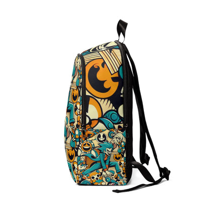 Spacious interior of the Trendsetter Pop Art Backpack from Dazzling Dreams Studio, highlighting its practicality and stylish design for trendsetters.