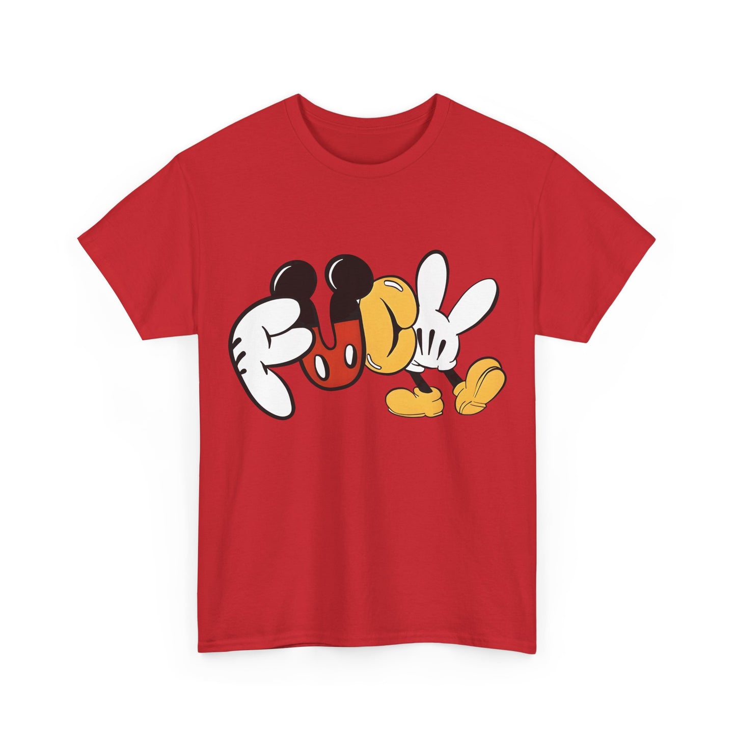 Mickey´s Rebellion F**K Graphic T-Shirt Urban Unisex Cotton Tee