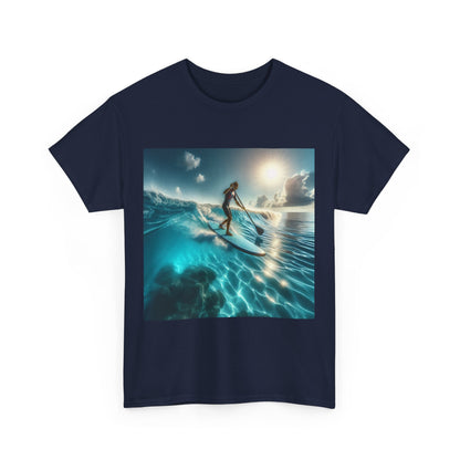Elegant design of the Delightful Paddle Board T-Shirt from Dazzling Dreams Studio, celebrating adventure and passion for paddleboarding.