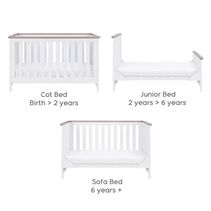 Tutti Bambini Verona 3 pcs Room Set - White/Oak