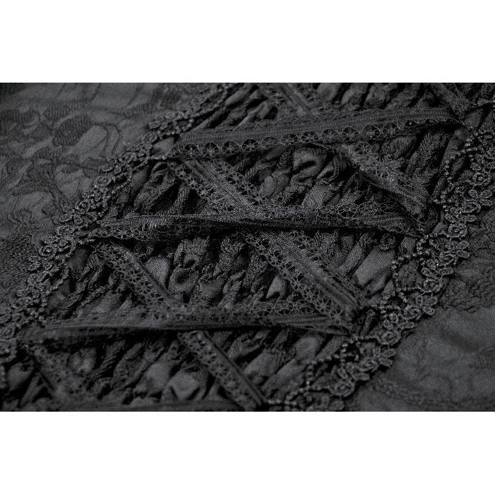 Back view of the Dark in Love Selene Corset Top demonstrating the elegant lace-up design and structured bodice for a flattering silhouette.