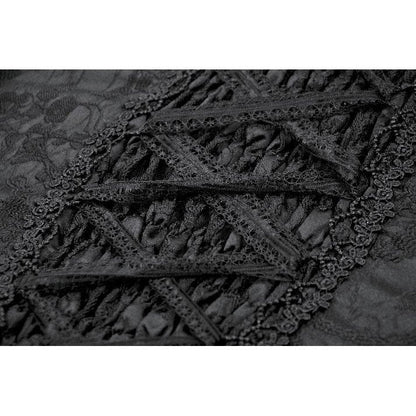 Back view of the Dark in Love Selene Corset Top demonstrating the elegant lace-up design and structured bodice for a flattering silhouette.