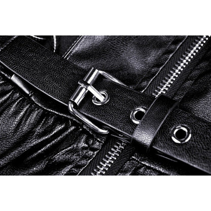 Flowing skirt of the gothic black mini dress with feminine ruffles, demonstrating its luxurious and flattering silhouette ideal for a night out.