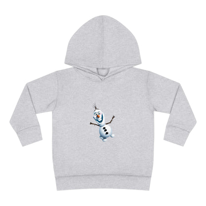 Chic Girls Olaf Frozen Hoodie in a sophisticated grey, adorned with a charming Olaf illustration. Perfect for young fans aged 2-5 years, providing comfort and style.