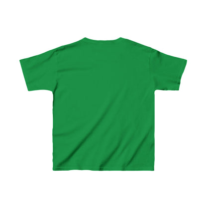 Luxurious green unisex graphic tee shirt for kids, showcasing a simple back appearance. A trendy option for young fans of Iron Man and superhero culture.