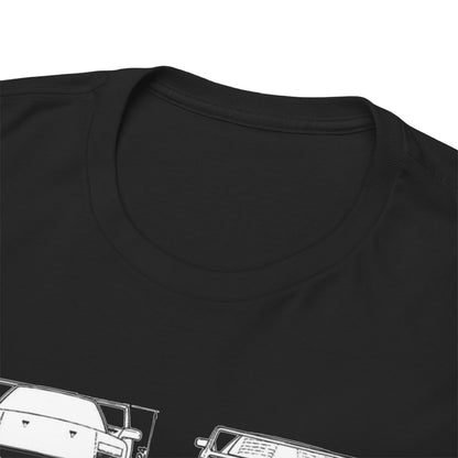 Close-up view of the collar on the T-Shirt Ferrari F40 Marlboro Graphic Design Tee, exemplifying high-quality fabric and attention to detail in showcasing the legendary Ferrari F40.