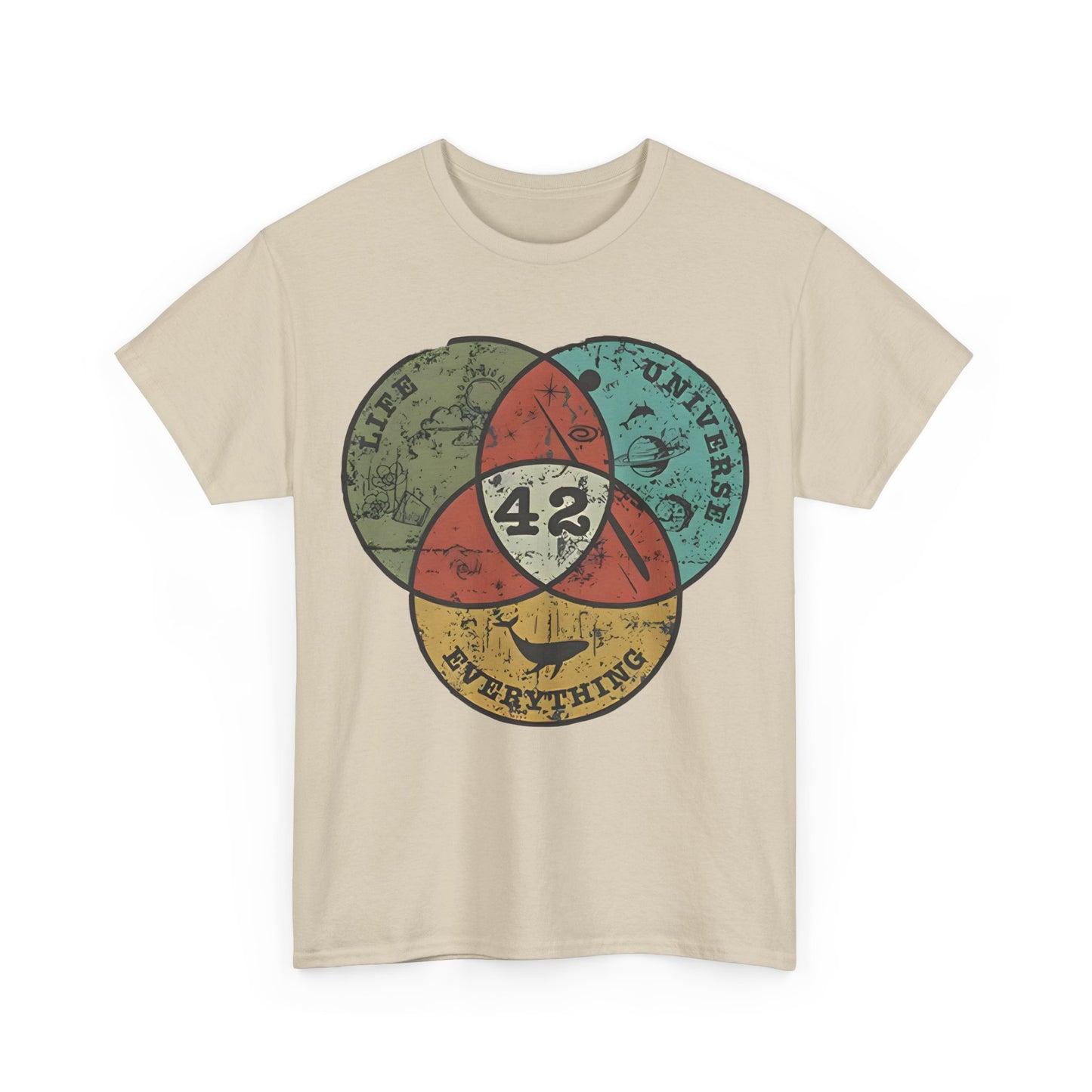 The Hitchhiker's Guide to the Galaxy 42  Graphic Unisex  Tee Shirt