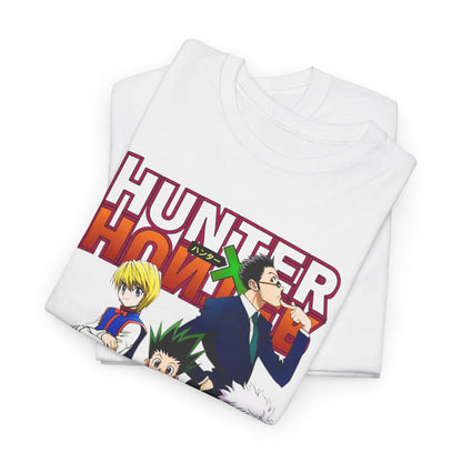 Folded Hunter x Hunter Elite T-Shirts showcasing the vibrant design, ideal for stylish gifting or personal collection.