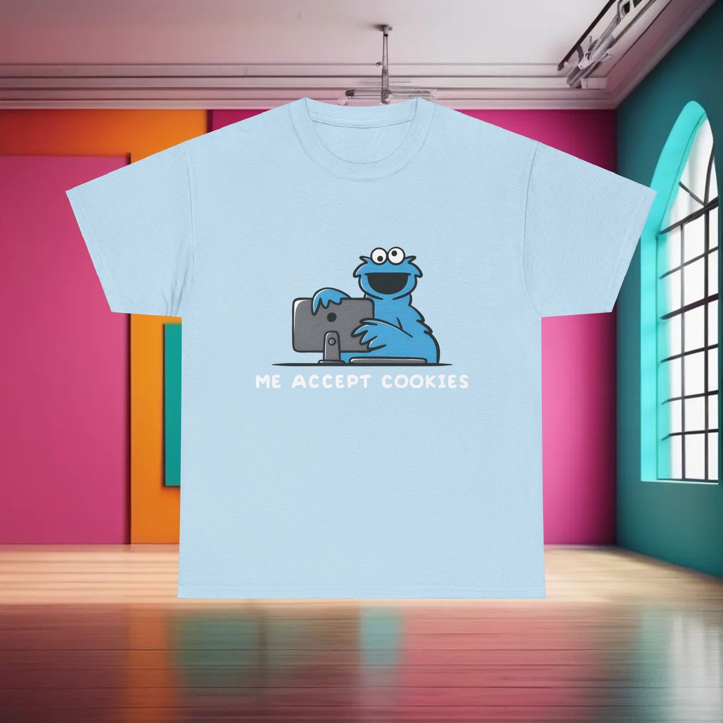 Sesame Street Cookie Monster Graphic T-Shirt Urban Unisex Cotton