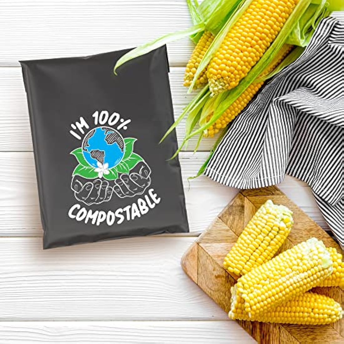 Compostable Mailing Bags,Biodegradable Mailing Bags,Eco Friendly Mailers 12 x 16" (30.5 x 40.5 cm) |10PK|