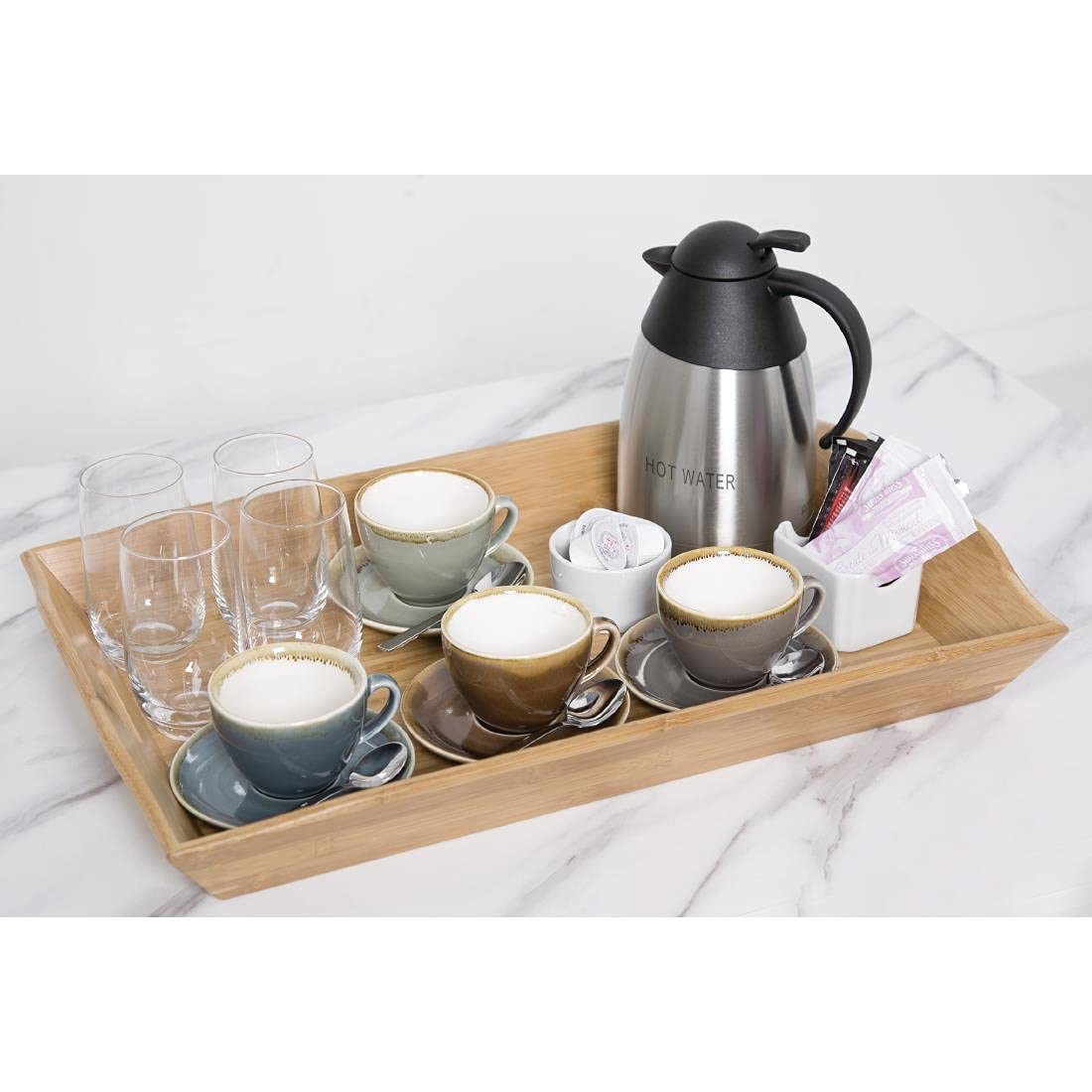Olympia Kiln Cappuccino Cup - Ocean - Porcelain - 230 ml 8 Oz - 6 pc