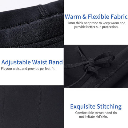 EUPTE 3mm Diving Wetsuit Pants Swimming Pants Leggings for Women Men (S, Men)