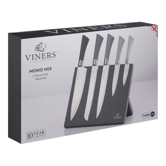 Viners Mono Mix 6-Piece Knife Block Giftbox Set