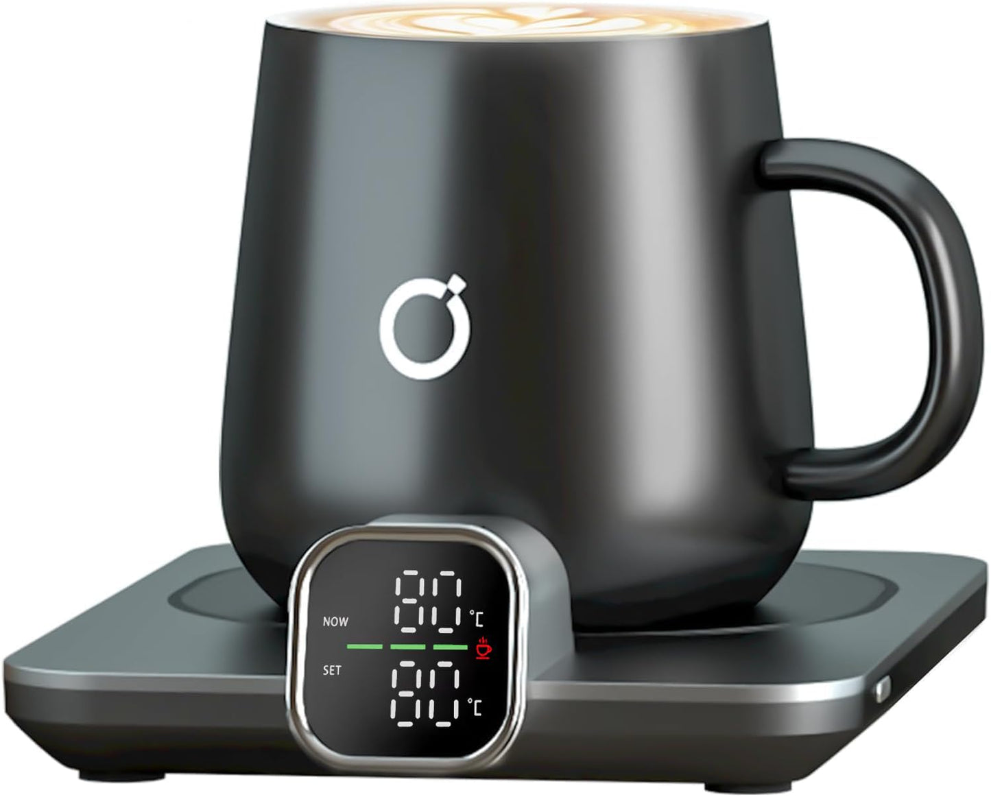 ikago Smart Heated Coffee Mug Warmer & Mug Set - Heated Mug Warmer with Auto Shut Off, 1? Precise Temperature Control Mug Warmer, Electric Coffee Mug