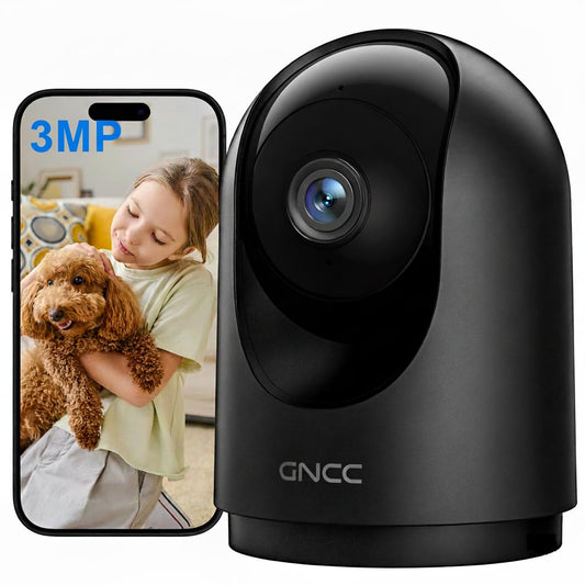 Gncc indoor dog pet camera with app, 2k home cctv securit...