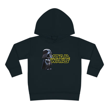 Darth Vader Hoodie for kids aged 2-5 years, featuring a luxurious fleece design with an iconic Star Wars logo, perfect for young fans to embrace their imagination.
