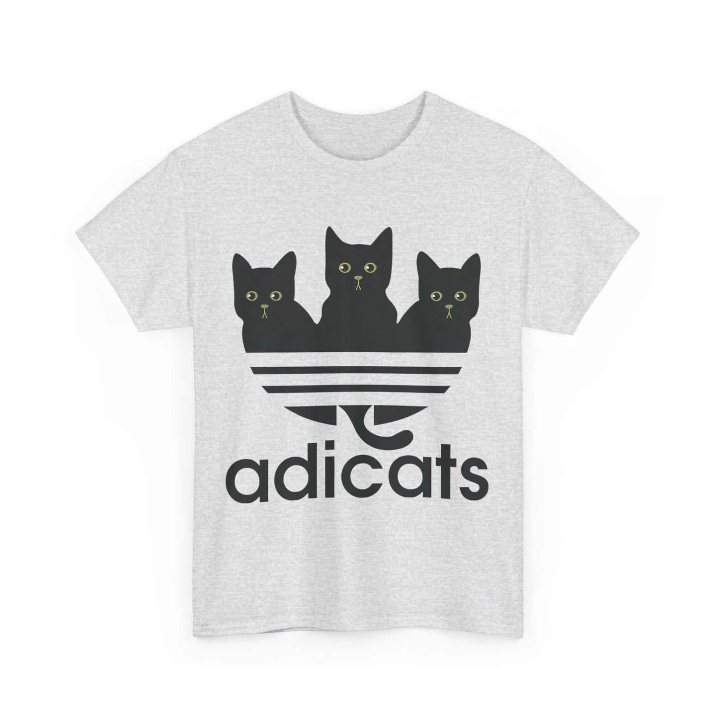 Adicats Logo Graphic T-Shirt Urban Streetwear Unisex Cotton