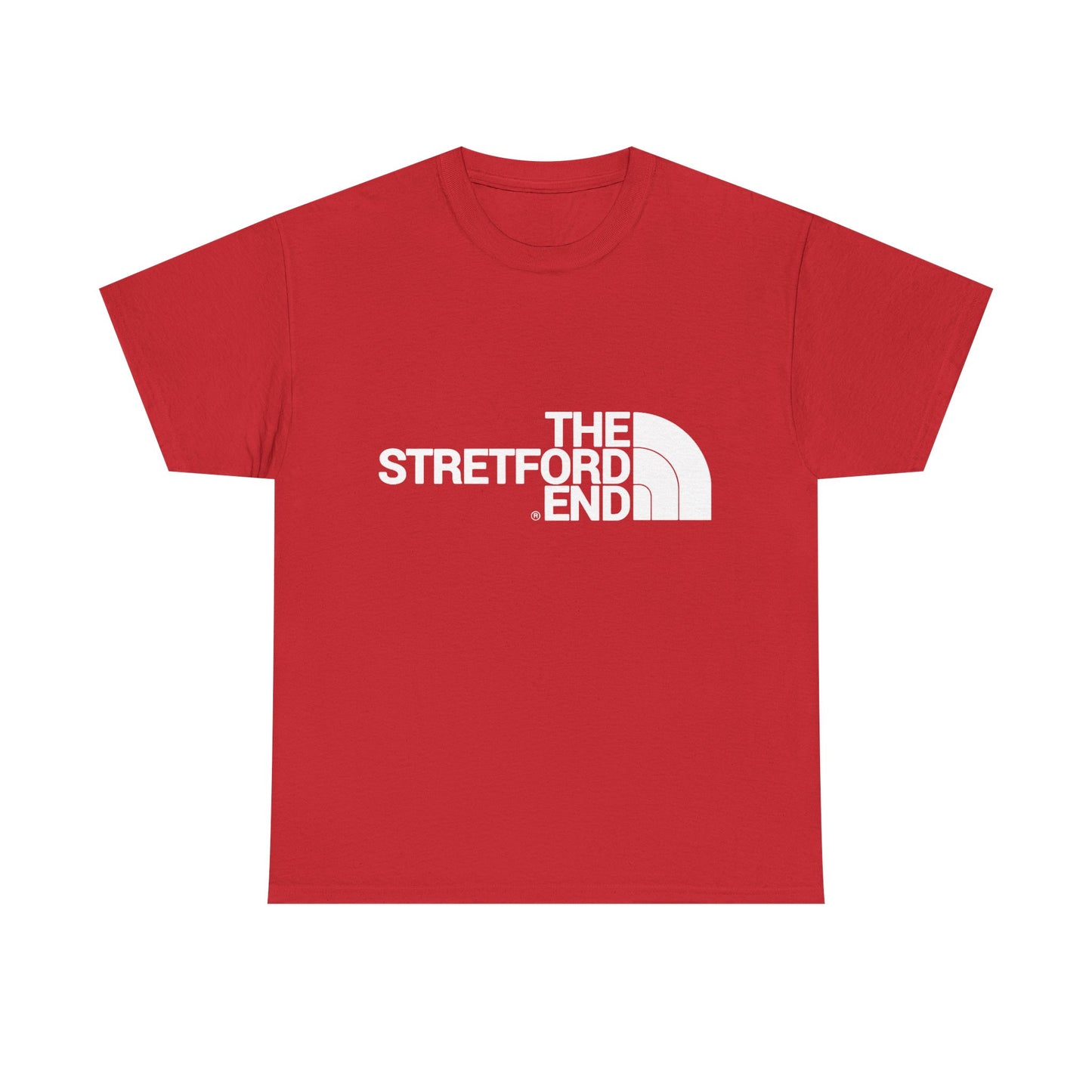 A cheeky look at The Stretford End Graphic Cotton Funny T Shirt Tee featuring hilarious urban street art, perfect for those who love a laugh and fashion.