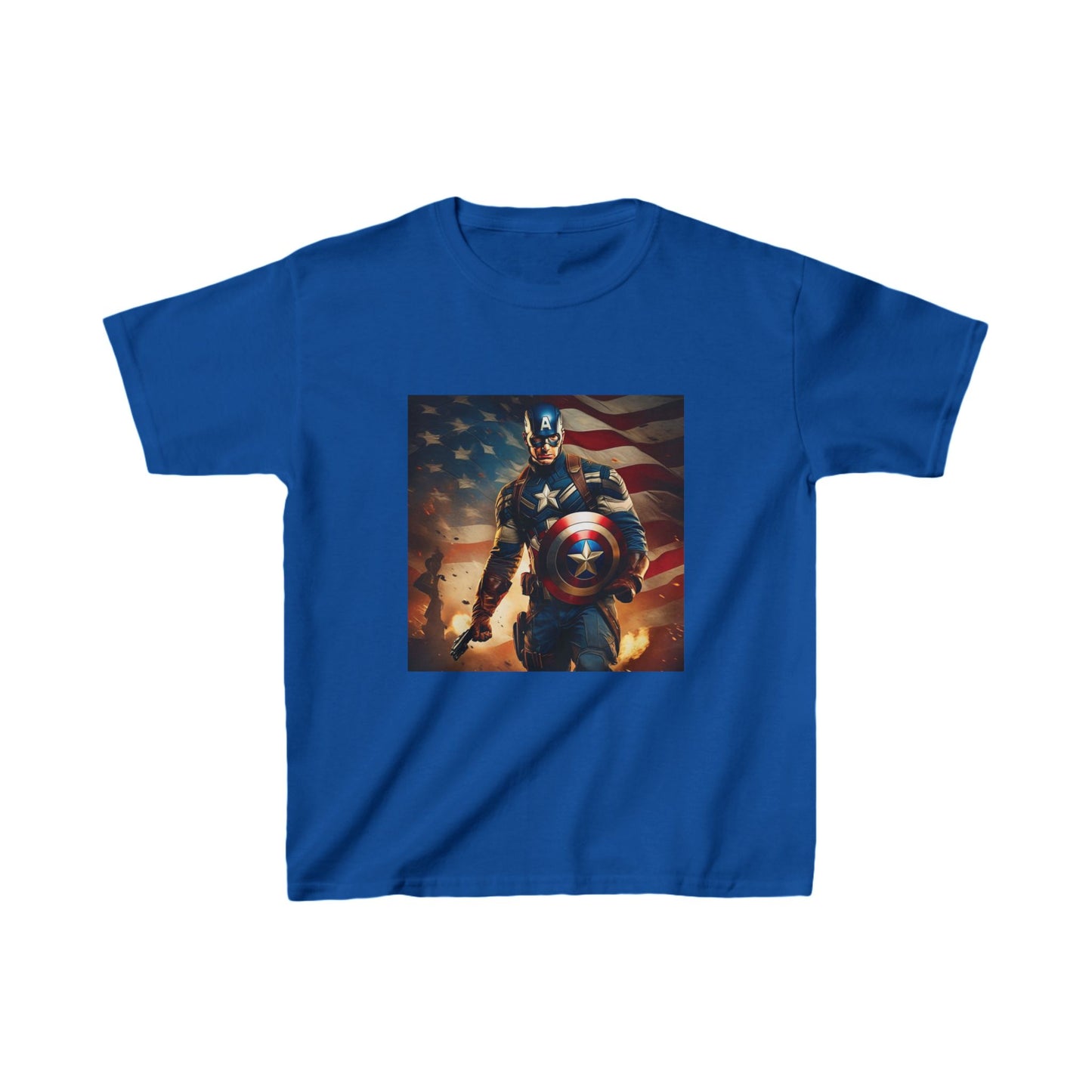 Kids Captain America Heavy Cotton Tee 16 colors