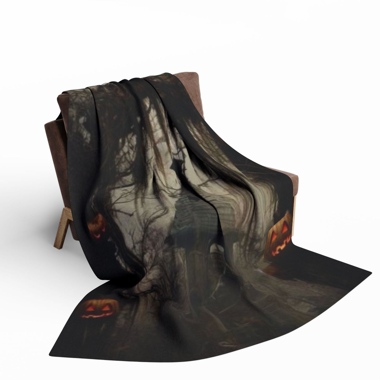 Decorative and Warm Halloween Spooky Arctic Fleece Blanket 3 Sizes