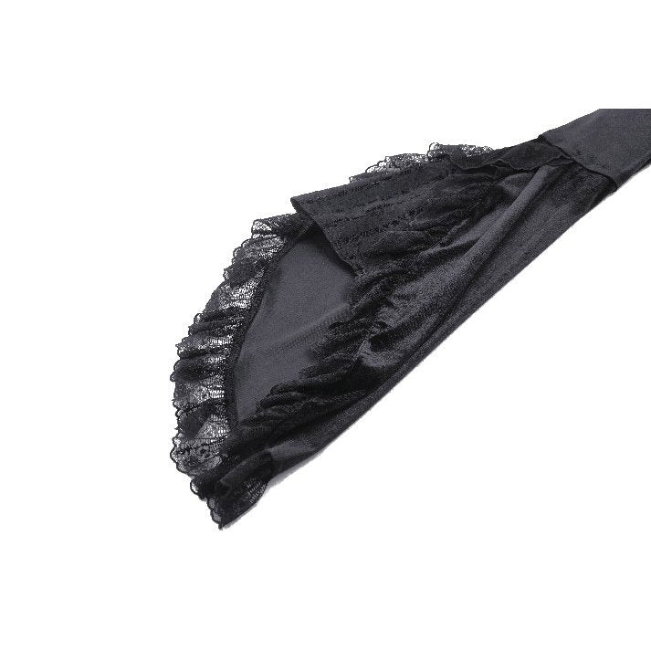 Stylish close-up of the Dark In Love Petricka Velvet Maxi Dress showcasing exquisite lace panels and a delicate sweetheart neckline for added elegance.