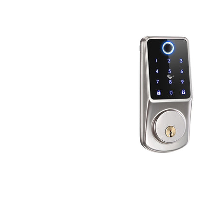 Luxury Fingerprint Password Control Lock showcasing sleek and modern design, equipped with a digital keypad and fingerprint scanning technology, perfect for high-end security solutions.