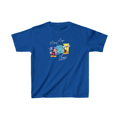 Child’s Mickey Mouse Graphic Unisex T-Shirt in Royal Blue featuring a chic design of Mickey Mouse illustrations, merging classic character charm with modern luxury.