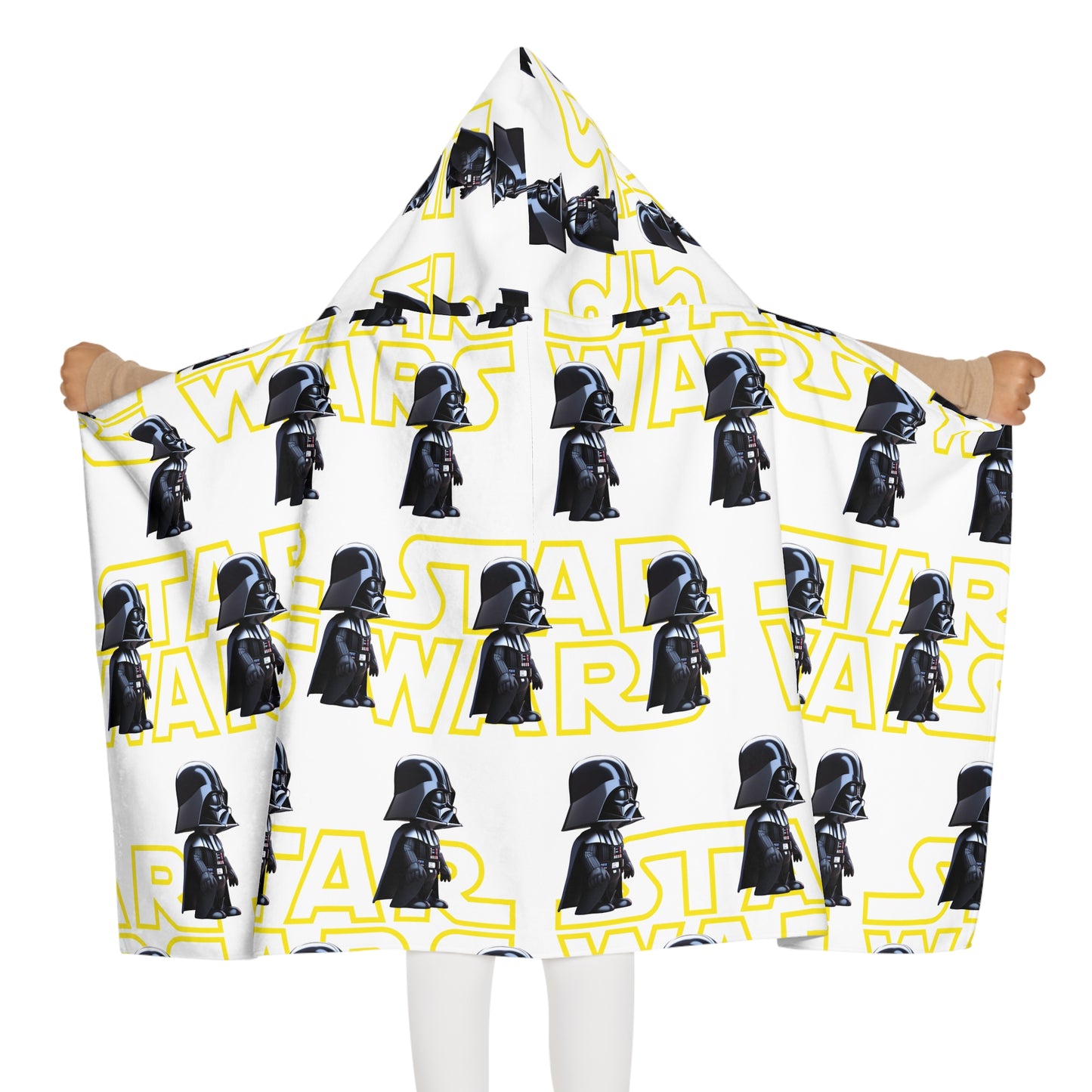 Star Wars Cute Darth Vader Hooded Towel for Kids, Children's Bath Robe, Baby