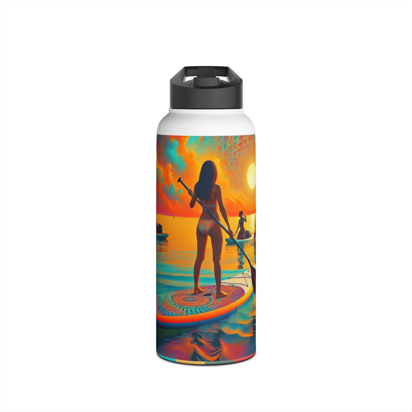 Fantasy Paddleboarding Stainless Steel Water Bottle, Standard Lid